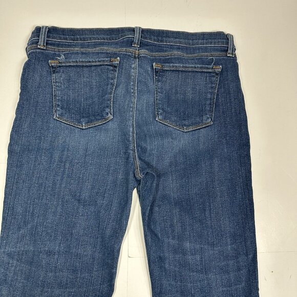 J Brand Women Skinny Leg Fray Denim Jeans Blue Medium Wash Mid Rise Stretch  32 - Picture 8 of 9